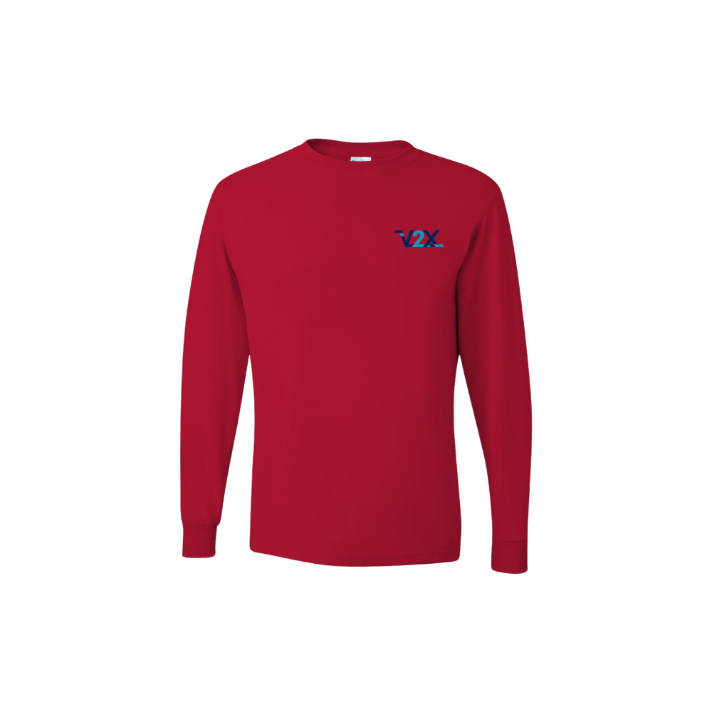 JERZEES - Long Sleeve 50/50 T-Shirt - RED