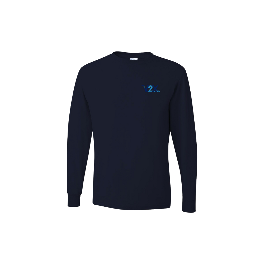 JERZEES - Long Sleeve 50/50 T-Shirt - NAVY BLUE