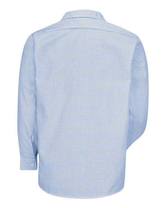 Men's Industrial Stripe Long Sleeve Work Shirt - LEADS *CUSTOM*