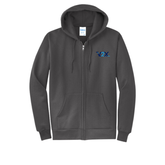 Full-Zip Hooded Fleece Sweatshirt