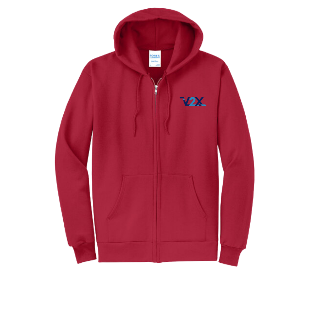 Full-Zip Hooded Fleece Sweatshirt