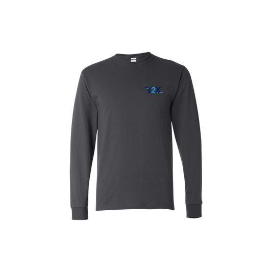 JERZEES -  Long Sleeve 50/50 T-Shirt - Charcoal