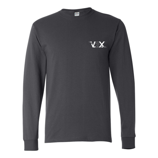 JERZEES - Dri-Power® Long Sleeve 50/50 T-Shirt - Charcoal