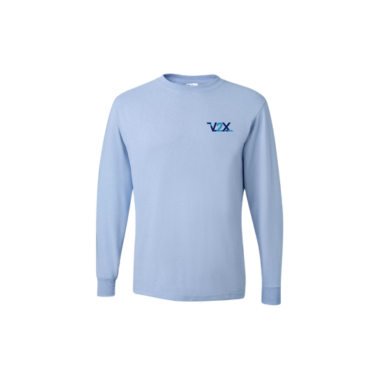JERZEES - Long Sleeve 50/50 T-Shirt - LIGHT BLUE