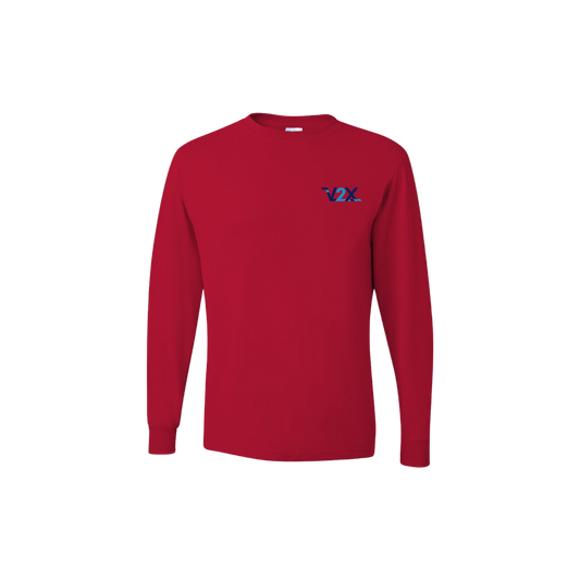 JERZEES - Long Sleeve 50/50 T-Shirt - RED