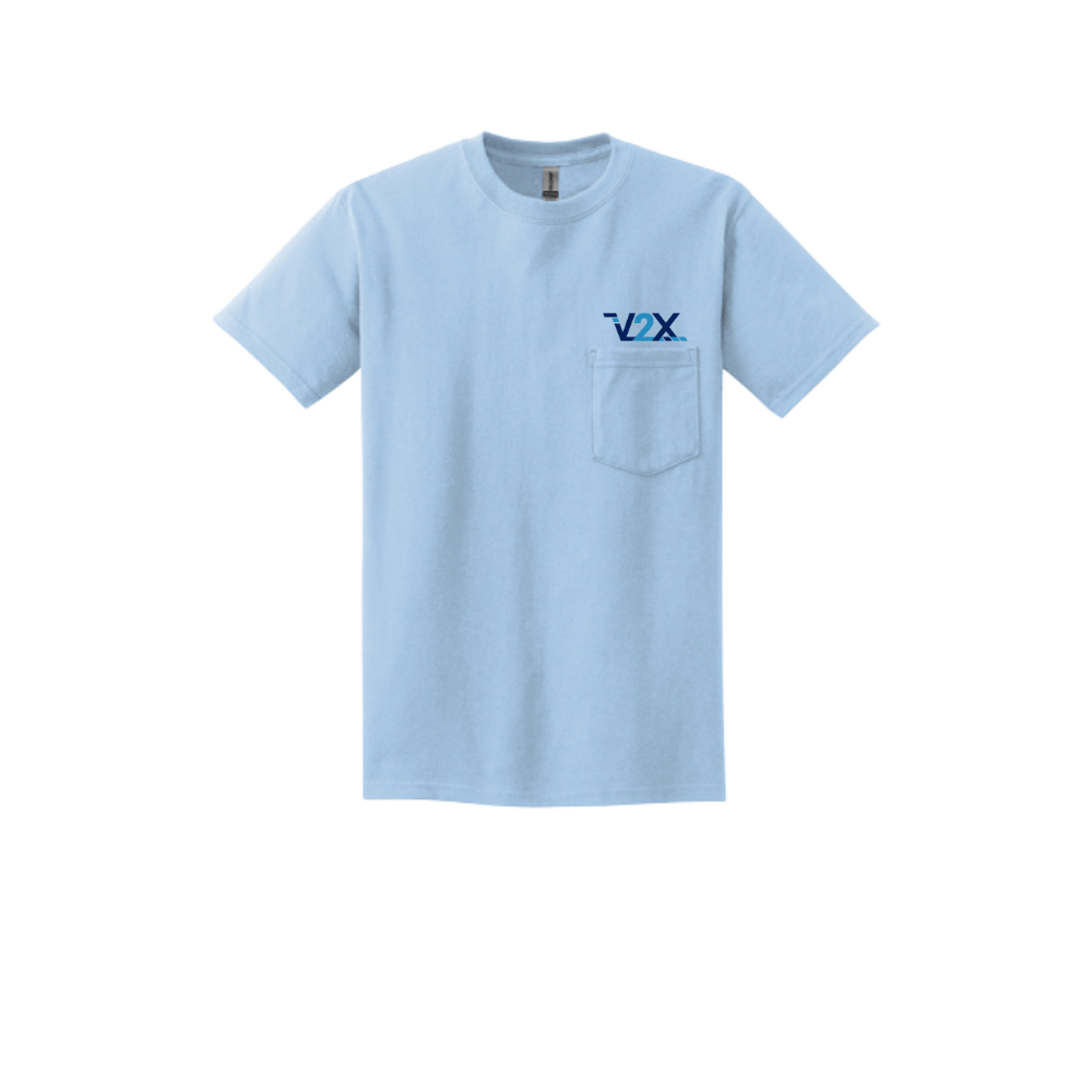 Jerzees® - POCKET T-Shirt - Light Blue