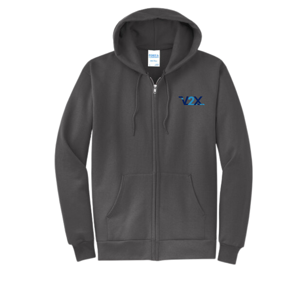 Full-Zip Hooded Fleece Sweatshirt
