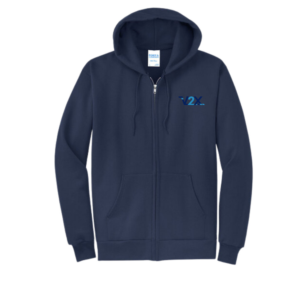 Full-Zip Hooded Fleece Sweatshirt