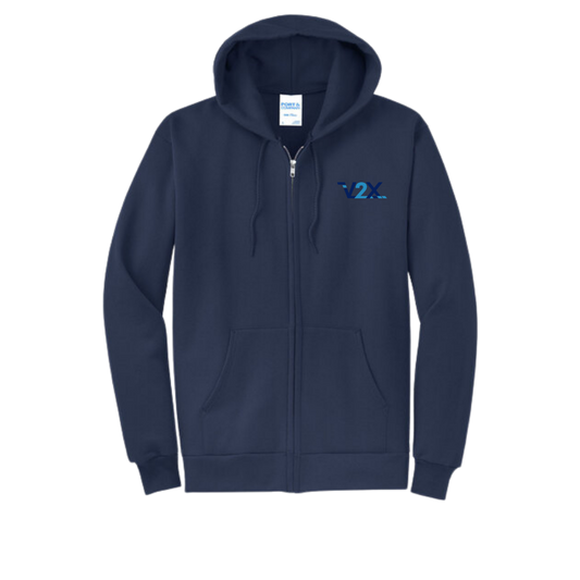 Full-Zip Hooded Fleece Sweatshirt