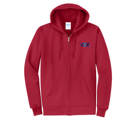 Full-Zip Hooded Fleece Sweatshirt