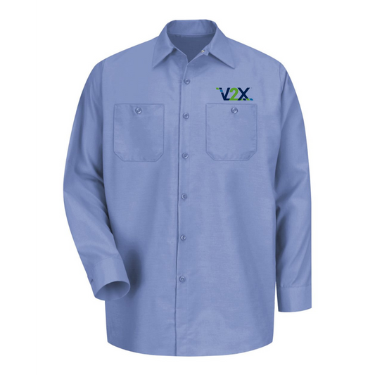 Men's Long Sleeve Industrial Work Shirt - CBA