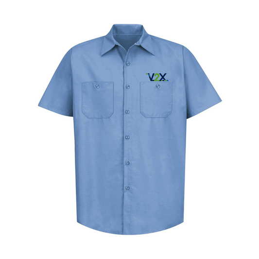 Men's Short Sleeve Industrial Work Shirt - CBA