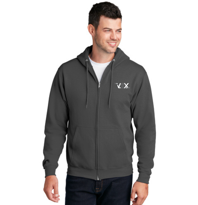 Port & Company® Core Fleece Full-Zip Hooded Sweatshirt